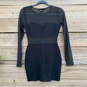3 for $10 Bodycon Black Dress See-Through Size Medium
